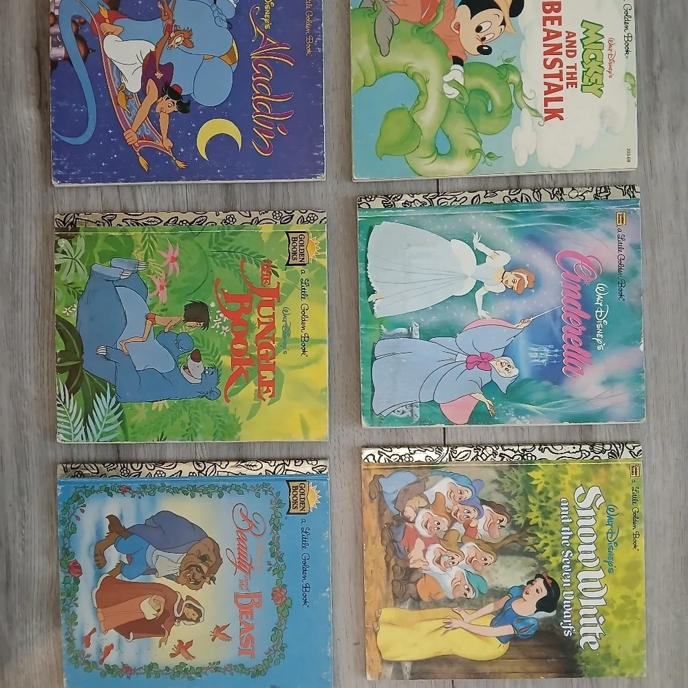 Little Golden Books Disney Classic Storybook Lot Of 6